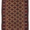 Antique Belouchi Area Rug with All-Over Repeated Pattern 3'2"&times;5'8"