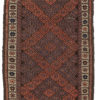 Antique Belouchi Tribal Area Rug with Star Border 2'7"&times;4'7"