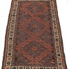 Antique Belouchi Tribal Area Rug with Star Border 2'7"&times;4'7"