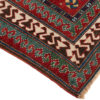 Antique Caucasas Kazak Prayer Rug with Typical Outer Blue and Red Wave Borders 3'6"&times;5'8"