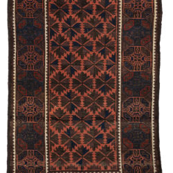 Antique Central Asia Tribal Belouchi Rug 3'1"×5'0"