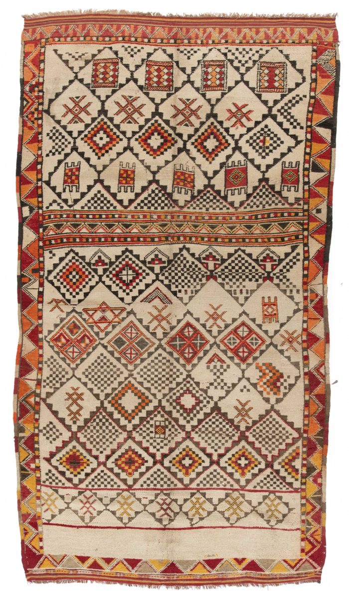 Antique Moroccan Rug 6'3"&times;10'6"