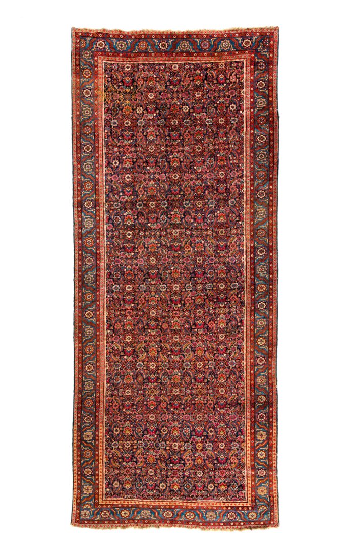 Antique Persian Bakshaish 7'2"&times;17'4"