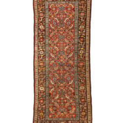Antique Persian Bidjar Runner 3'8"×8'10"