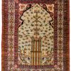 Antique Persian Lavar Kerman 4'6"&times;5'10"