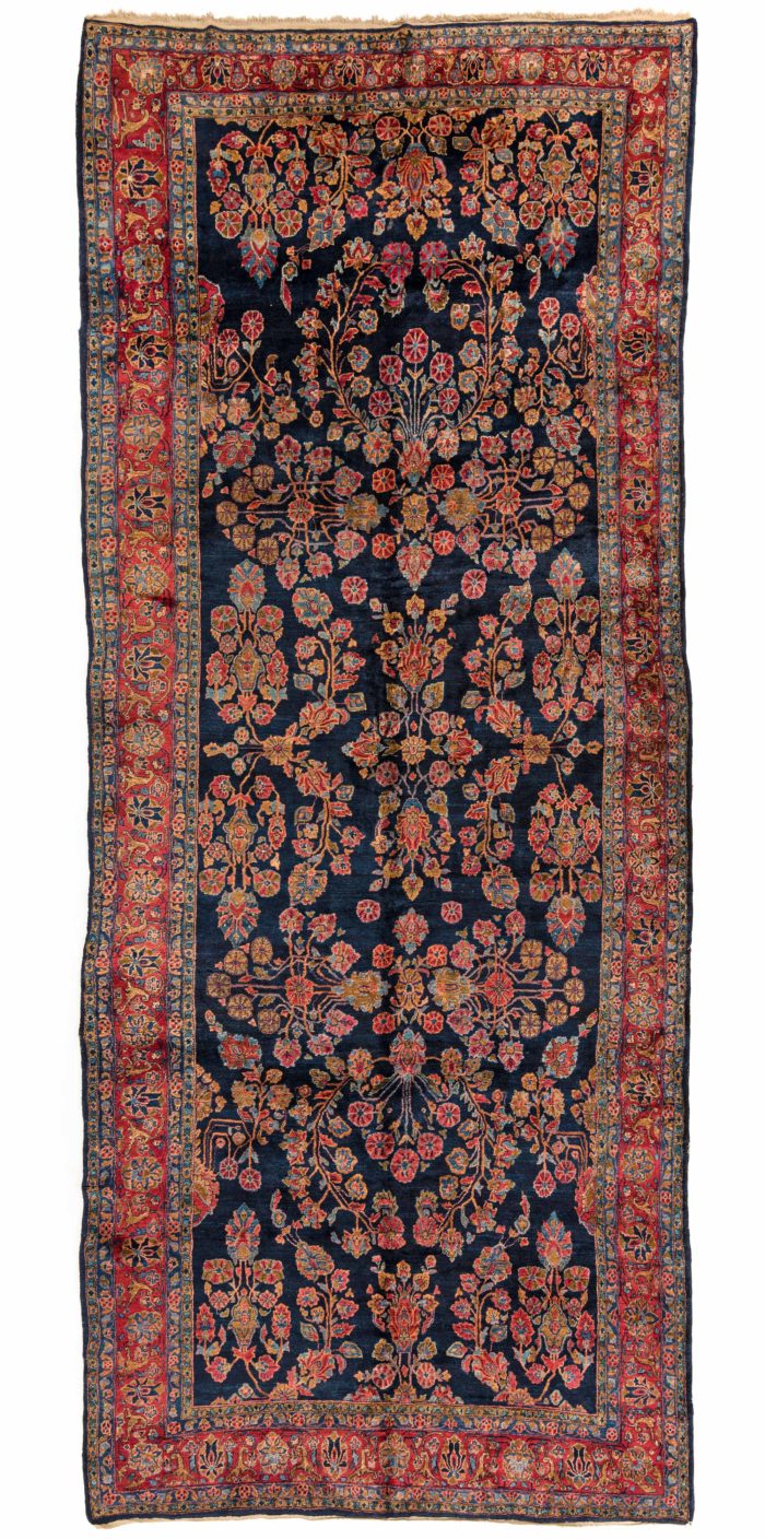 Antique Persian Mahajeran Sarouk 7'9"&times;17'8"