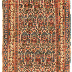 Antique Persian Senneh Pushti Mat 1'10"×2'10"