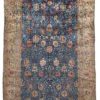 Antique Persian Silk Kashan Hand-Knotted Rug 7'2"&times;10'10"