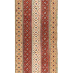 Antique Turkish Strip Cover Textile 5'0"×12'6"