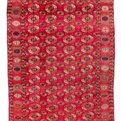 Antique Turkmen Tekke Main Carpet 6'4"×9'7"