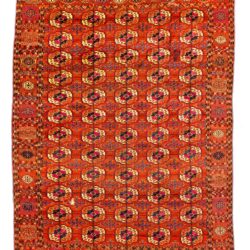 Antique Turkmen Tekke Main Carpet 6'11"×10'2"