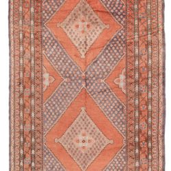 Antique Uzbek Samarkand Rug 6'7"×13'8"