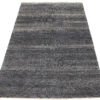 New Black and Ivory Hand-Knotted Transitional Rug 6'1"&times;9'7"