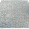 New Indo Ikat Contemporary Blue Floral Field Rug 8'10"&times;12'0"