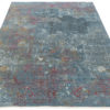 New Indo Ikat Contemporary Floral Field Rug 9'2"&times;12'3"