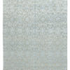 New Indo Ikat Light Blue Floral Field Rug 8'0"&times;10'1"