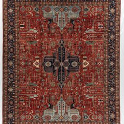 New Pak Heriz-style Carpet 12'9"×15'10"