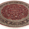 New Pak Kashun Round Floral Field Rug 7'10"&times;7'10"