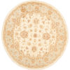 New Pak Oushak Round Floral Field Rug 8'1"&times;8'1"