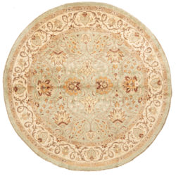 New Pak Oushak Round Floral Field Rug 9'2"×9'2"