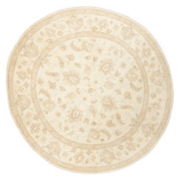 New Pak Oushak Round Floral Field Rug 8'3"×8'7"