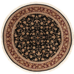 New Persian Round Floral Field Rug  7'0"×7'2"