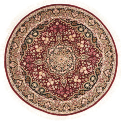 New Sino-Persian Round Floral Central Medallion Rug 5'1"×5'1"