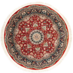 New Sino-Persian Round Floral Central Medallion Rug 6'0"×6'0"
