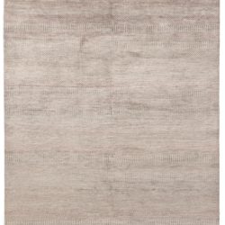 New Transitional Room Size Wool Rug Hand Knotted with a Cotton Foundation 6'2"×9'4"